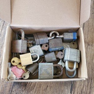 14 Padlocks with Keys - Mixed Set
