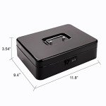 Money Box with Combination Lock and Tray