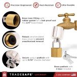 Water Spigot Lock with Keyed Padlock