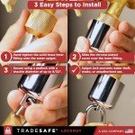 Water Spigot Lock with Keyed Padlock