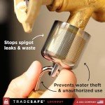 Water Spigot Lock with Keyed Padlock