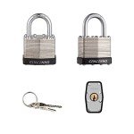 CINCINNO 40mm Keyed Alike Steel Padlocks - 12 Pack
