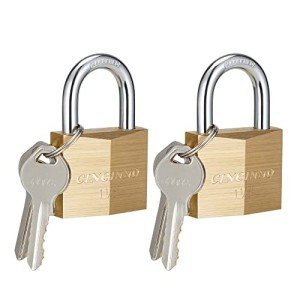 CINCINNO Solid Brass Padlock Keys, 2 Pack