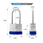 Unpickable Outdoor Padlocks - 6 Pack Set