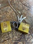 Set of Two Unpickable Locks with Keys