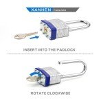 Unpickable Outdoor Padlocks - 6 Pack Set