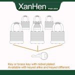 Unpickable Outdoor Padlocks - 6 Pack Set
