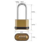 CINCINNO 4-Digit Heavy Duty Combination Lock Set