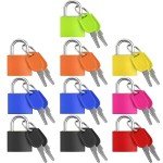 10 Pack Colorful Suitcase Locks with Keys