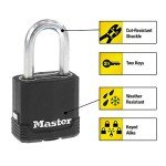 Master Lock Magnum Laminated Steel Padlocks - 4 Pack