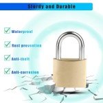 Brass Padlock with 3 Keys – Durable Security
