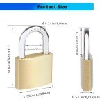 Brass Padlock with 3 Keys – Durable Security