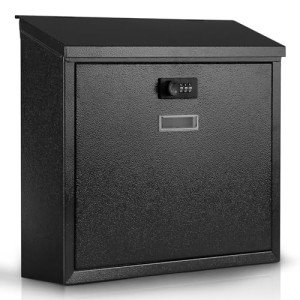 Secure Wall-Mounted Mailbox with Combination Lock