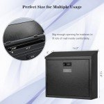 Secure Wall-Mounted Mailbox with Combination Lock
