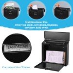 Secure Wall-Mounted Mailbox with Combination Lock