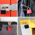 10 Colorful Metal Locks with Keys for Versatile Use