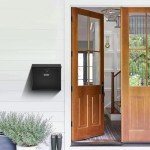 Secure Wall-Mounted Mailbox with Combination Lock