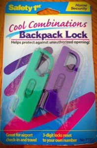 Brightly Colored Resettable Combo Locks - Set of 4