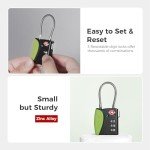 TSA-Approved Travel Combo Locks - 4 Pack