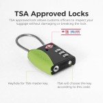TSA-Approved Travel Combo Locks - 4 Pack
