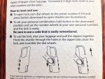 Brightly Colored Resettable Combo Locks - Set of 4