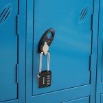 4-Pack 4-Digit Unpickable Combination Locks (Black)