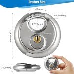 Travate 6-Piece Stainless Steel Disc Padlock Set