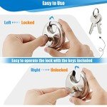 Travate 6-Piece Stainless Steel Disc Padlock Set