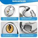 Travate 6-Piece Stainless Steel Disc Padlock Set