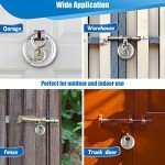 Travate 6-Piece Stainless Steel Disc Padlock Set