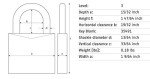 ABUS 55/30 B Unpickable Brass Padlock