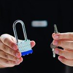 4 Pack Heavy-Duty Outdoor Padlocks with Keys