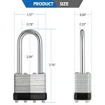 Travate Keyed Alike Nickel Plated Padlocks - 12 Pack