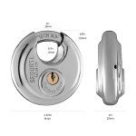 SEDORTI 5-Pack Stainless Steel Keyed Alike Discus Locks