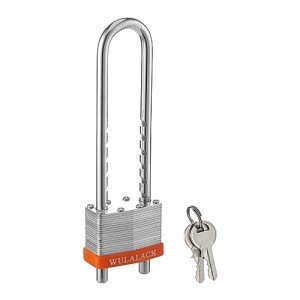 WULALACK Heavy Duty Adjustable Shackle Padlock