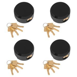 IRONWALLS Keyed Alike Hidden Shackle Padlocks - 4 Pack