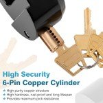 IRONWALLS Keyed Alike Hidden Shackle Padlocks - 4 Pack