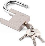 Unpickable Heavy Duty Keyed Padlock with 4 Keys
