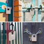 Unpickable Heavy Duty Keyed Padlock with 4 Keys