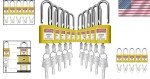 Key Alike Lockout Padlocks - Set of 10