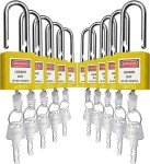 Key Alike Lockout Padlocks - Set of 10