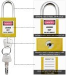 Key Alike Lockout Padlocks - Set of 10