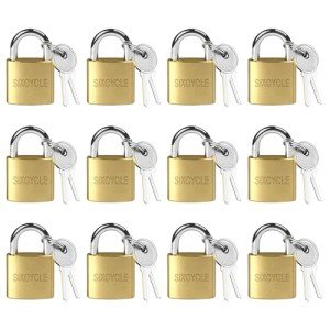 12 Pack Metal Luggage Locks with Keys