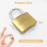 12 Pack Metal Luggage Locks with Keys