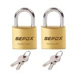 Premium Brass Padlocks with Same Keys - 2 Pack