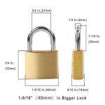 Premium Brass Padlocks with Same Keys - 2 Pack