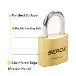 Premium Brass Padlocks with Same Keys - 2 Pack