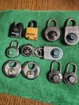 Set of 11 Unpickable Locks Without Keys