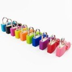TIHOOD 10-Pack Luggage Padlocks with Keys