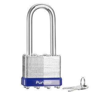 Puroma Heavy-Duty Padlock with 2 Keys